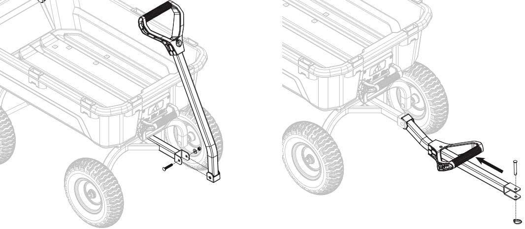 imageGorilla Carts 2in1 Replacement Handle for Pulling and Towing