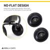 imageGorilla Carts 2Pack 13 Inch NoFlat Replacement Tires 300 lb Capacity Each  Solid Polyurethane 216 Hub 58 Bore  Fits Lawn ampamp Garden Utility Wagon Hand Truck Air Compressor Pressure Washer2Pack