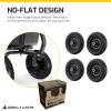 imageGorilla Carts 2Pack 13 Inch NoFlat Replacement Tires 300 lb Capacity Each  Solid Polyurethane 216 Hub 58 Bore  Fits Lawn ampamp Garden Utility Wagon Hand Truck Air Compressor Pressure Washer4Pack