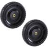 imageGorilla Carts 2Pack 13 Inch NoFlat Replacement Tires 300 lb Capacity Each  Solid Polyurethane 216 Hub 58 Bore  Fits Lawn ampamp Garden Utility Wagon Hand Truck Air Compressor Pressure Washer2Pack