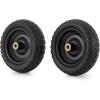 imageGorilla Carts 2Pack 13 Inch NoFlat Replacement Tires 300 lb Capacity Each  Solid Polyurethane 216 Hub 58 Bore  Fits Lawn ampamp Garden Utility Wagon Hand Truck Air Compressor Pressure Washer4Pack