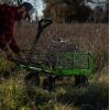 imageGorilla Carts GOR1400COM Steel Utility Garden Cart HeavyDuty Convertible 2in1 Handle and Removable Sides 12 cu ft 1400 lb Capacity BlackGreen No Flat Tires