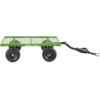 imageGorilla Carts GOR1400COM Steel Utility Garden Cart HeavyDuty Convertible 2in1 Handle and Removable Sides 12 cu ft 1400 lb Capacity BlackGreen No Flat Tires