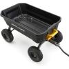 imageGorilla Carts HeavyDuty Dump Cart Patented QuickRelease Dumping Steel Frame 600 lb Capacity NoFlat 10Inch Tires Utility Wagon for Garden Yard Beach4Cubic Feet