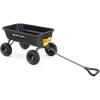imageGorilla Carts HeavyDuty Dump Cart Patented QuickRelease Dumping Steel Frame 600 lb Capacity NoFlat 10Inch Tires Utility Wagon for Garden Yard Beach4Cubic Feet