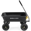 imageGorilla Carts HeavyDuty Dump Cart Patented QuickRelease Dumping Steel Frame 600 lb Capacity NoFlat 10Inch Tires Utility Wagon for Garden Yard Beach4Cubic Feet