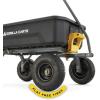 imageGorilla Carts HeavyDuty Dump Cart Patented QuickRelease Dumping Steel Frame 600 lb Capacity NoFlat 10Inch Tires Utility Wagon for Garden Yard Beach4Cubic Feet