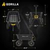 imageGorilla Carts HeavyDuty Dump Cart Patented QuickRelease Dumping Steel Frame 600 lb Capacity NoFlat 10Inch Tires Utility Wagon for Garden Yard Beach7Cubic Feet