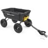 imageGorilla Carts HeavyDuty Dump Cart Patented QuickRelease Dumping Steel Frame 600 lb Capacity NoFlat 10Inch Tires Utility Wagon for Garden Yard Beach7Cubic Feet
