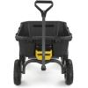 imageGorilla Carts HeavyDuty Dump Cart Patented QuickRelease Dumping Steel Frame 600 lb Capacity NoFlat 10Inch Tires Utility Wagon for Garden Yard Beach7Cubic Feet