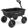 imageGorilla Carts HeavyDuty Dump Cart Patented QuickRelease Dumping Steel Frame 600 lb Capacity NoFlat 10Inch Tires Utility Wagon for Garden Yard Beach7Cubic Feet