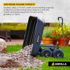 imageGorilla Carts Poly Garden Dump Cart 4 Cu Ft Tub 600 lb Haul Capacity Green  HeavyDuty Utility Wagon with QuickRelease Dumping ampamp Pneumatic Tires for Yard Landscaping and Gardening4Cubic Feet