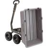 imageGorilla Carts Poly Garden Dump Cart 4 Cu Ft Tub 600 lb Haul Capacity Green  HeavyDuty Utility Wagon with QuickRelease Dumping ampamp Pneumatic Tires for Yard Landscaping and Gardening5Cubic Feet
