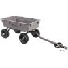 imageGorilla Carts Poly Garden Dump Cart 4 Cu Ft Tub 600 lb Haul Capacity Green  HeavyDuty Utility Wagon with QuickRelease Dumping ampamp Pneumatic Tires for Yard Landscaping and Gardening5Cubic Feet
