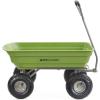 imageGorilla Carts Poly Garden Dump Cart 4 Cu Ft Tub 600 lb Haul Capacity Green  HeavyDuty Utility Wagon with QuickRelease Dumping ampamp Pneumatic Tires for Yard Landscaping and Gardening4Cubic Feet