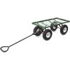 imageGorilla Carts Steel Utility Cart 9 Cu Ft Bed 1200 lb Load Capacity Black  Towable HeavyDuty Outdoor Hauling Wagon with Removable Side Panels for Yard Lawn Garden or LandscapingGreen