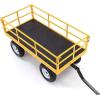 imageGorilla Carts Steel Utility Cart 9 Cu Ft Bed 1200 lb Load Capacity Black  Towable HeavyDuty Outdoor Hauling Wagon with Removable Side Panels for Yard Lawn Garden or LandscapingYellow