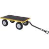 imageGorilla Carts Steel Utility Cart 9 Cu Ft Bed 1200 lb Load Capacity Black  Towable HeavyDuty Outdoor Hauling Wagon with Removable Side Panels for Yard Lawn Garden or LandscapingYellow