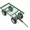 imageGorilla Carts Steel Utility Cart 9 Cu Ft Bed 1200 lb Load Capacity Black  Towable HeavyDuty Outdoor Hauling Wagon with Removable Side Panels for Yard Lawn Garden or LandscapingGreen