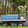 imageGorilla Carts Steel Utility Cart 9 Cu Ft Bed 1200 lb Load Capacity Black  Towable HeavyDuty Outdoor Hauling Wagon with Removable Side Panels for Yard Lawn Garden or LandscapingGray