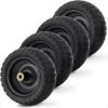 imageGorilla Carts 2Pack 13 Inch NoFlat Replacement Tires 300 lb Capacity Each  Solid Polyurethane 216 Hub 58 Bore  Fits Lawn ampamp Garden Utility Wagon Hand Truck Air Compressor Pressure Washer4Pack