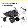 imageGorilla Carts Heavy Duty Poly Yard Dump Garden Utility Cart Black10 Cubic Foot1500 Lbs Black