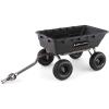 imageGorilla Carts Heavy Duty Poly Yard Dump Garden Utility Cart Black10 Cubic Foot1500 Lbs Black