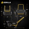 image:imageGorilla Carts GCR4 Poly Dump Cart 2Wheel Garden Wagon with Foldable Handle 4 cu ft 300 lb Capacity BlackYellow