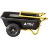 image:imageGorilla Carts GCR4 Poly Dump Cart 2Wheel Garden Wagon with Foldable Handle 4 cu ft 300 lb Capacity BlackYellow