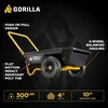 image:imageGorilla Carts GCR4 Poly Dump Cart 2Wheel Garden Wagon with Foldable Handle 4 cu ft 300 lb Capacity BlackYellow