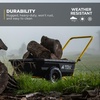 image:imageGorilla Carts GCR4 Poly Dump Cart 2Wheel Garden Wagon with Foldable Handle 4 cu ft 300 lb Capacity BlackYellow