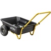 image:imageGorilla Carts GCR4 Poly Dump Cart 2Wheel Garden Wagon with Foldable Handle 4 cu ft 300 lb Capacity BlackYellow