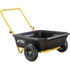 image:imageGorilla Carts GCR4 Poly Dump Cart 2Wheel Garden Wagon with Foldable Handle 4 cu ft 300 lb Capacity BlackYellow