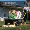 image:imageGorilla Carts GCR4 Poly Dump Cart 2Wheel Garden Wagon with Foldable Handle 4 cu ft 300 lb Capacity BlackYellow